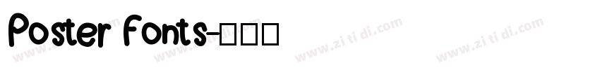 Poster Fonts字体转换